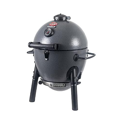 Char-Griller E86714 AKORN Jr. Kamado, Ash Portable Charcoal Grill - CookCave