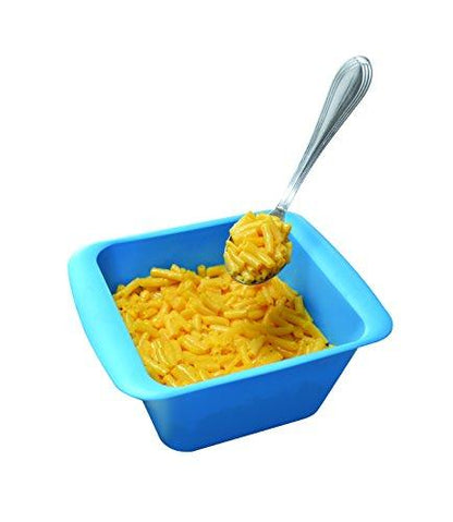 Rapid Mac Cooker | Microwave Macaroni & Cheese in 5 Minutes | Perfect for Dorm, Small Kitchen or Office | Dishwasher Safe, Microwaveable, BPA-Free | Blue, 2 Pack - CookCave