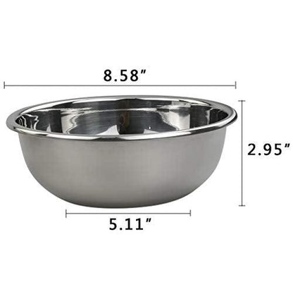 Doryh 18/10 Stainless Steel Mixing Bowls, Nesting Bowls for Meal Prep, Serving, Baking, Set of 4 - CookCave