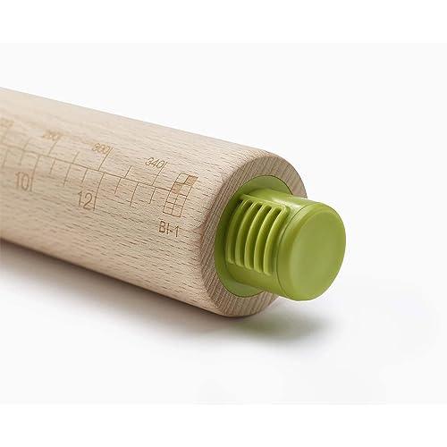 Joseph Joseph PrecisionPin Baking Adjustable Rolling Pin - Consistent and Even Dough Thickness for Perfect Baking Results, Multicolor - CookCave