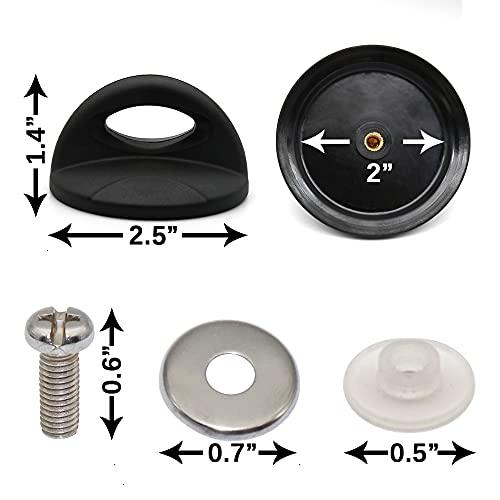 BERYLER® 2 Pack Pot Lid Handle Replacement Knob Kitchen Cookware Universal Replacement Pan Lid Holding Handles - CookCave