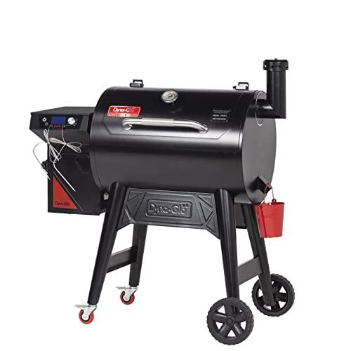 Dyna Glo DGSS450BPW-D Signature Series 460 Total Sq. in. Wood Pellet Grill & Smoker, Black/red - CookCave