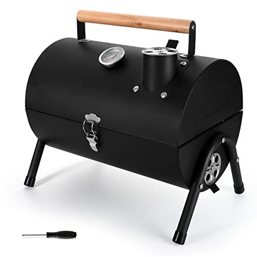 Leonyo Portable Charcoal Grill, Small BBQ Grill, Mini Tabletop Charcoal Grill, Compact Camping Grills for Outdoor Cooking, RV Traveling Picnic, Hibachi Griddle, Backyard Patio, Beach - CookCave