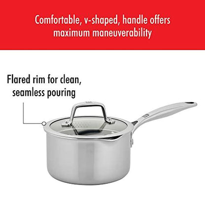 Zwilling Spirit Energy + Sauce Pan, 2-qt Newer Version, Stainless Steel - CookCave