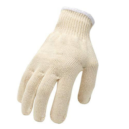 EBLAELEL Safety gloves white cotton bbq heat liners grilling work glove men cooking women knitted cotton Pack of 12 - CookCave