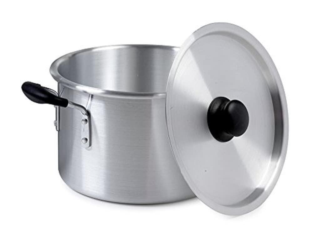IMUSA USA, Silver IMU-60008 Aluminum Stock Pot with Lid 8-Quart - CookCave