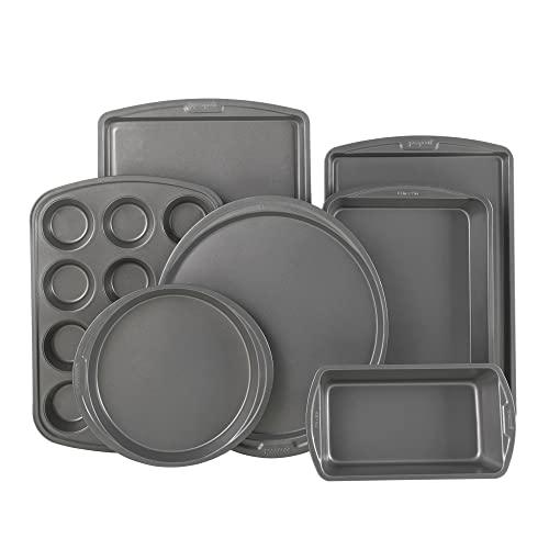 GoodCook 7-Piece Assorted Non-Stick Steel Bakeware Set, Gray - CookCave