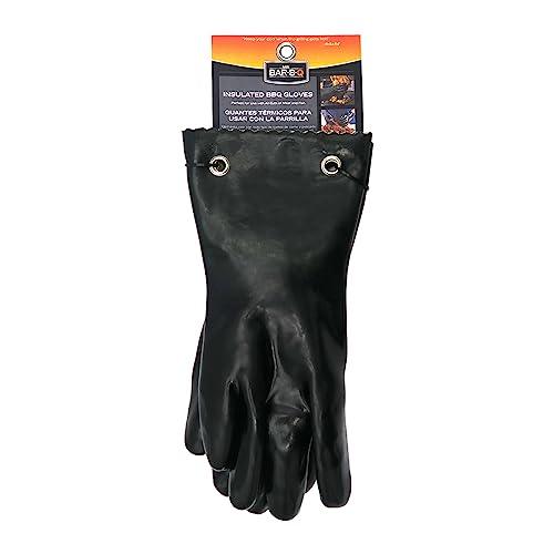 Mr. Bar-B-Q 40111Y Insulated BBQ Gloves | Waterproof Grilling Gloves | Light & Flexible Rubber Gloves | Soft Lining for Added Comfort - CookCave