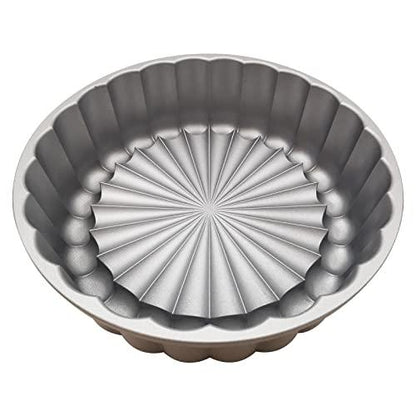 WBJKZJD Charlotte Cake Mold, 9 Inch Cake Pan Aluminium Kitchen Accessories Decoration Christmas Wedding Valentine’s 3D Charlotte Cake Pan (Flower Shape) - CookCave