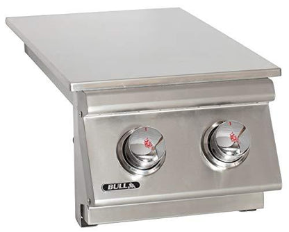 Bull Outdoor Products 30008 Liquid Propane Slid-In Double Side Burner, Front and Back Design - CookCave