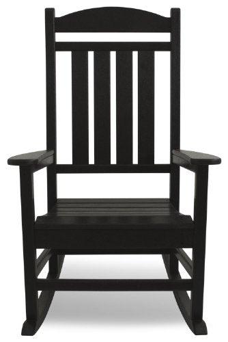 POLYWOOD R100BL Presidential Rocking Chair, Black - CookCave