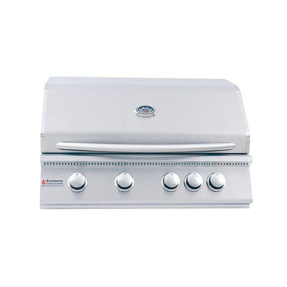 RCS Premier Series Stainless Steel 32 Built-in Grill with Rear Burner -Propane - CookCave