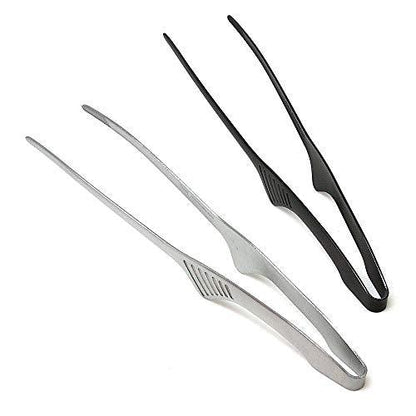 Todai 9.4-Inch Stainless Steel Non-Slip Yakiniku BBQ Tongs (Silver) - CookCave