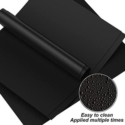 Grill Mat for Outdoor Grill Set of 5, Grill Sheets 100% Non-Stick Reusable, Heavy Duty, Barbecue Baking Mat Durable for Charcoal Gas Electric Grill, Easy to Clean, 15.75 x 13-Inch - CookCave