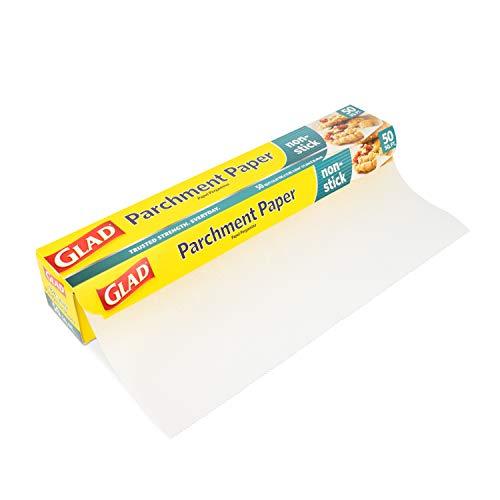 Glad Parchment Paper for Baking | Rolled Parchment Paper for Baking and Food Storage | 50 Square Feet White Parchment Baking Paper from Glad for Everyday Use - CookCave