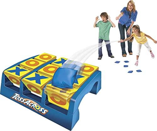 Mattel Games Toss Across Game, Tic Tac Toe Outdoor Game, Original Bean Bag Tossing Action for Kids and Adults - CookCave