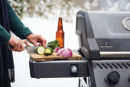 Napoleon Freestyle 365 Propane Gas BBQ Grill - F365DPGT - Barbecue Gas Cart, With 3 Burners, Folding Side Shelves, Instant Failsafe Ignition, Porcelain Coated Cast Iron Cooking Grids - CookCave