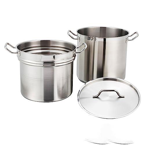 Winware Stainless DoubleBoiler, 12 Quart, stainless steel - CookCave