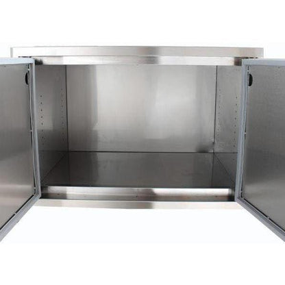 Blaze 32-Inch Sealed Stainless Steel Dry Storage Pantry with Shelf - BLZ-Dry-STG2 - CookCave