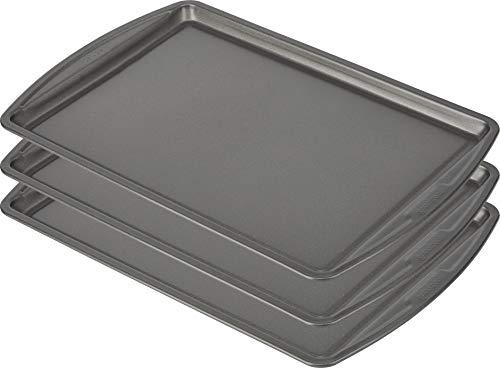 Goodcook Baking Sheet, 13 Inch x 9 Inch, Dark gray - 3 Piece - CookCave