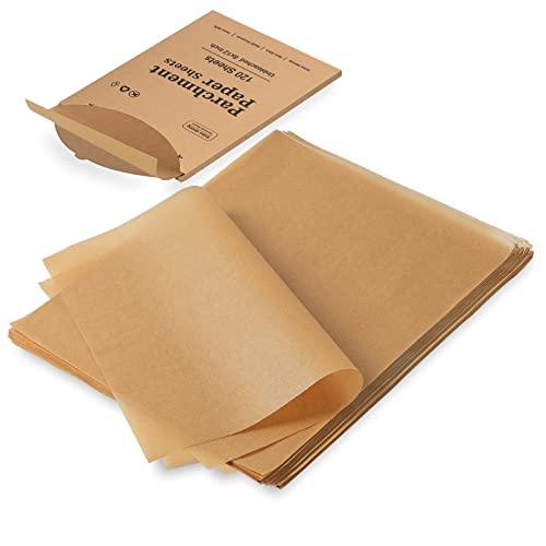Katbite 120Pcs 8x12 inches Parchment Paper Sheets, Heavy Duty Unbleached Baking Paper, Pre-cut Parchment Paper for Baking, Air Fryer, Grilling, Steaming - CookCave