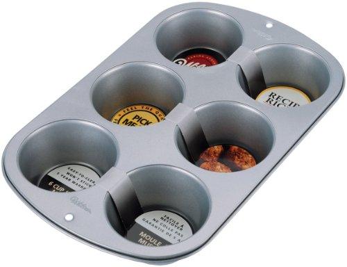 Wilton 6 Cup Jumbo Muffin Pan (Pack of 2) - CookCave