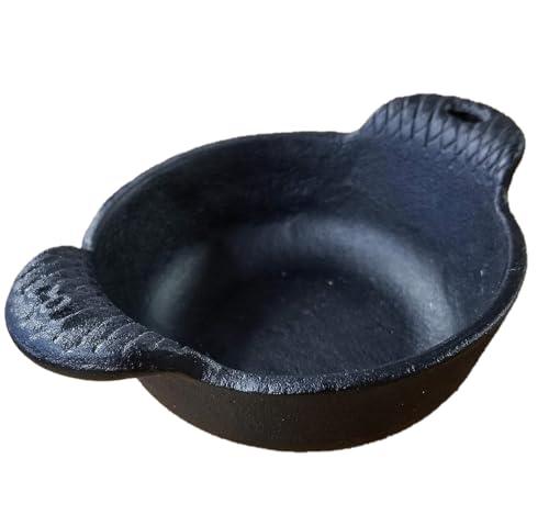 Cast Iron Ramekin Bakeware Bowl Set of 2 by Carver's Olde Iron, 4 1/2" x 1 1/2", 12 Oz Capacity - CookCave