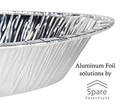 Spare Essentials 25 Pack 9'' Pie Pans/Disposable Plates/Aluminum Foil Quinche Pan/Tart Tins/Pie Tins/Aluminum Pie Pans - CookCave