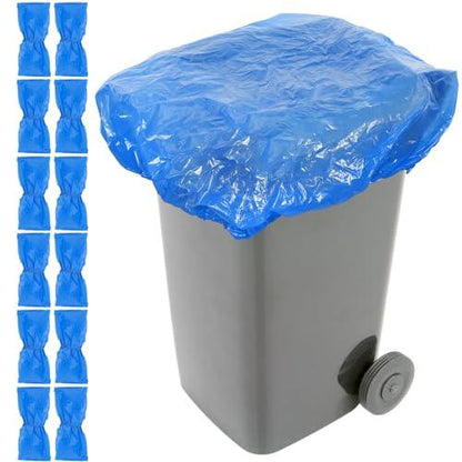 Yeaqee 12 Pcs Garbage Can Covers 90 Gallon Outside Extra Large Waste Container Cover Trash Odor Smell Buster with Elastic Rubber Band Plastic Dustproof Cover for Outside Household Kitchen Bin - CookCave