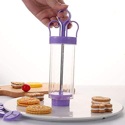 Cookie Gun Discs,Cookie Press, Classic Biscuit Maker, Cake Making Decorating Set with 10 Flower Pieces and 8 Cake Decorating Tips and Tubes for DIY Cake Cookie Maker Decorating - CookCave