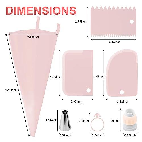 commonly tools for cake decoration,Decorating Tips Pastry Tips Piping bags and tips Settings Decorating Tips Icing Piping Nozzles Upgraded TPU silicone piping bag cakes cupcakes huazui10pc - CookCave