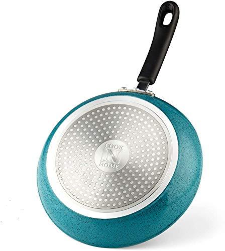 Cook N Home Nonstick Saute Fry Pan Skillet Set, 8, 9.5, and 11-Inch Kitchen Cooking Frying Saute Pan, Induction Compatible, Turquoise, 3-Piece - CookCave