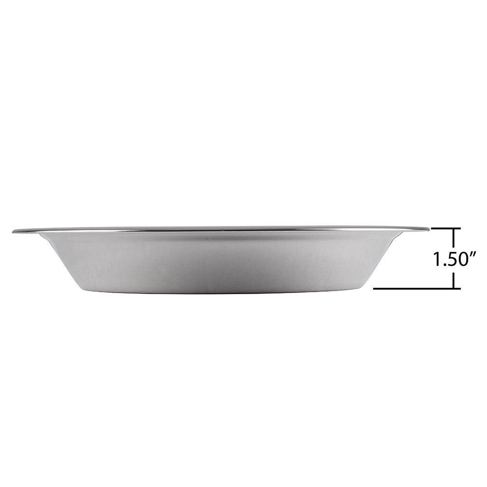 Lindy's - 5M871 Lindy's Stainless Steel 9 inch pie pan, Silver - CookCave