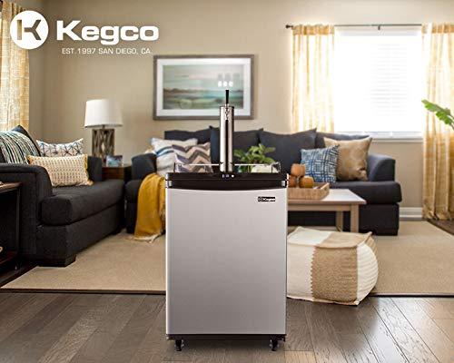 Kegco Kegerator, Single Tap, Stainless Steel - CookCave