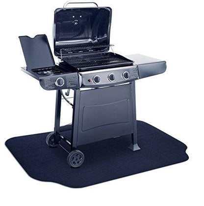 GRILLTEX Under the Grill Protective Deck and Patio Mat, 36 x 56 inches,Black - CookCave