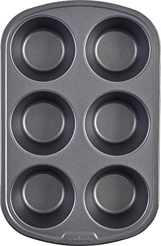 Good Cook 04033 Non-Stick Texas Muffin Pan, Steel, 3-1/2 in Dia x 16-1/2 in L x 10 in W x 8.7 in H - CookCave