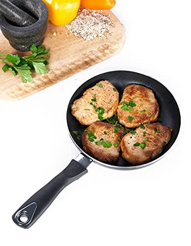 IMUSA USA Nonstick Bistro Saute Pan 8-Inch, Black - CookCave