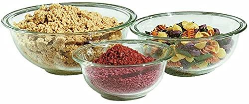 Pyrex Glass Mixing Bowl Set (3-Piece Set, Nesting, Microwave and Dishwasher Safe) - CookCave