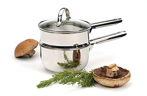 RSVP International 1-quart Induction Double Boiler, 2 Cups, Multi Color - CookCave