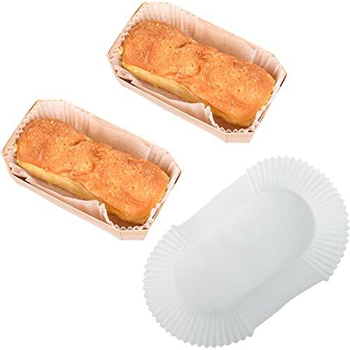 DEAYOU 80 PCS Loaf Bread Baking Liners, Paper Loaf Pan Liners, Disposable Greaseproof Baking Cups Tin Liners for Cakes, Snacks, Cupcakes, Muffins, Weddings, Parties, White, Recyclable - CookCave