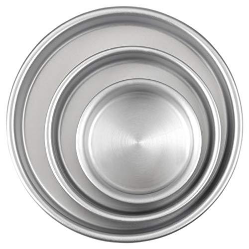 Wilton Aluminum Round Cake Pans, 3-Piece Set with 8-Inch, 6-Inch and 4-Inch Cake Pans - CookCave