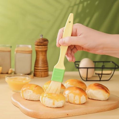 OYV 3 Pcs Basting Pastry Brush, Cooking Brush Set, Grill Brush, Food Brush For Baking, Perfect For Marinade, Sauce, Egg Wash, Butter, BBQ Brushes - CookCave