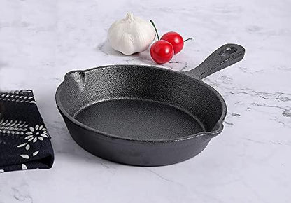 HAWOK DIA.6 inch Round Mini Skillet Black Pack of 6… - CookCave