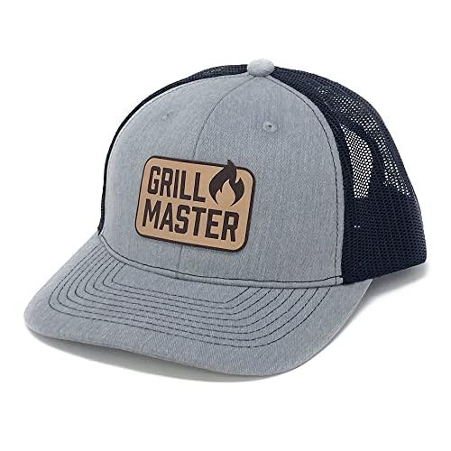 CRAVE HATS Grill Master Hat, Grilling Gifts, Grill Gifts for Men, Unique Grill Gifts (Gray/Black) - CookCave