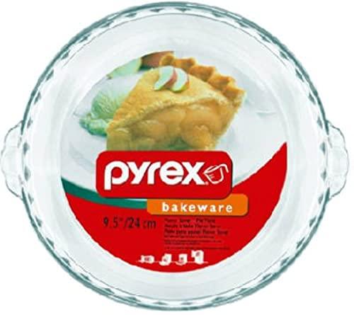 Pyrex Bakeware 9-1/2-Inch Scalloped Pie Plate, Clear - CookCave