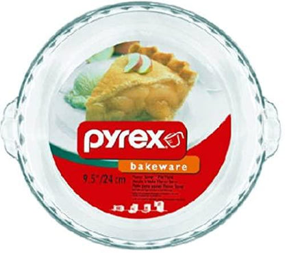 Pyrex Bakeware 9-1/2-Inch Scalloped Pie Plate, Clear - CookCave