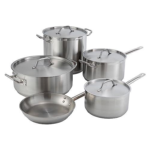 Winware SSFP-14 FryPanSS, 14 Inch, Stainless Steel - CookCave