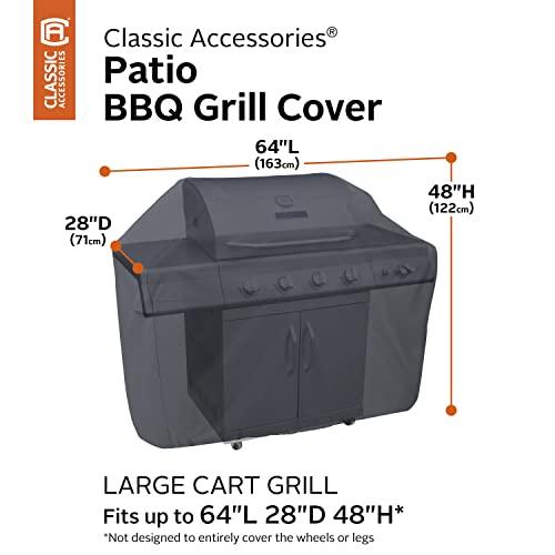 Classic Accessories Water-Resistant 64 Inch BBQ Grill Cover - CookCave