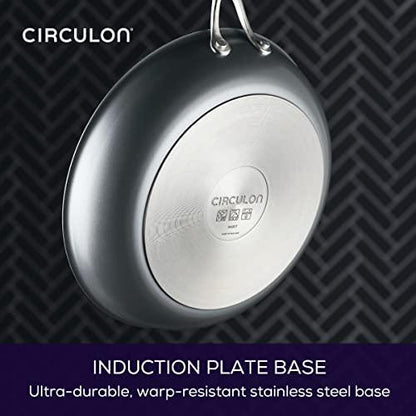 Circulon A1 Series with ScratchDefense Technology Nonstick Induction Frying Pan/Skillet, 12 Inch, Graphite - CookCave