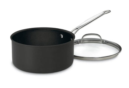 Cuisinart 6194-20 Chef's Classic 4-Quart Nonstick-Hard-Anodized, Saucepan w/Cover - CookCave